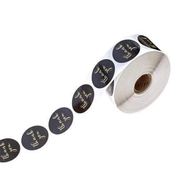 1 rulle tak-etiketter, 500 stk. 2,5 cm tak-gavekort