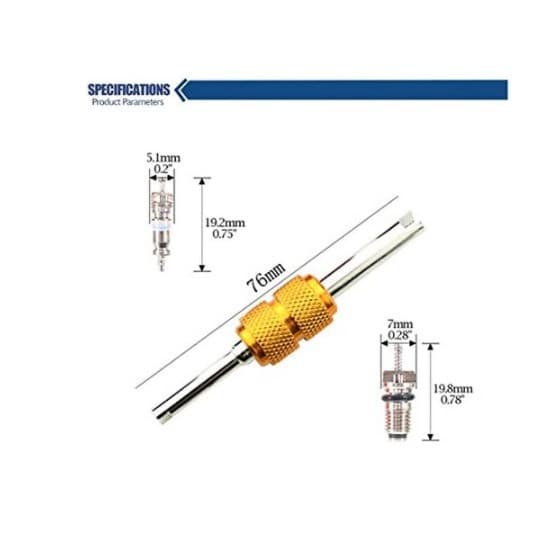 Pack R12 til R134A Adapter Lavside & Højside Konvertering R12 til R134A Adapter Han Retro Passer de fleste Køretøjer