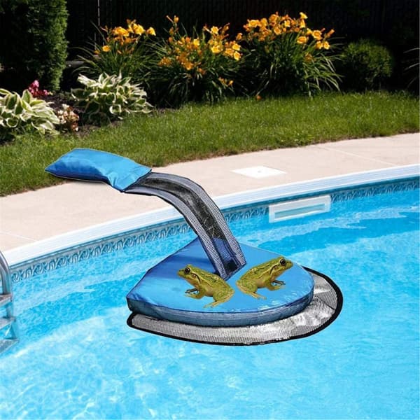 Uppblåsbar poolräddningsramp bärbar säkerhetsnät simning P