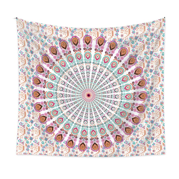 Galleri Gobelin Sol Måne Stjerne Mandala (Rosa) 100*150CM