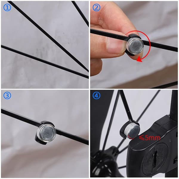 2 stk Universal Speedometer Magnet, Odometer Wheel Spoke Magnet for Bic