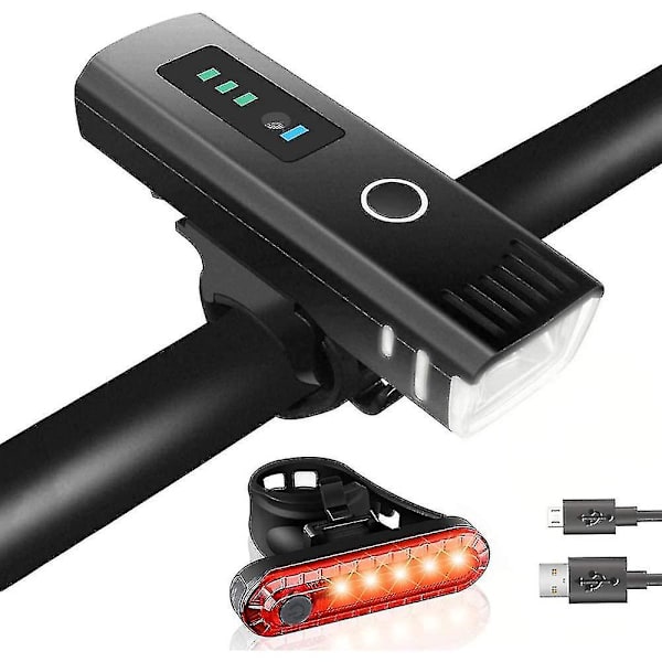 Cykellampset, USB-laddningsbart cykellampset LED-cykellampa