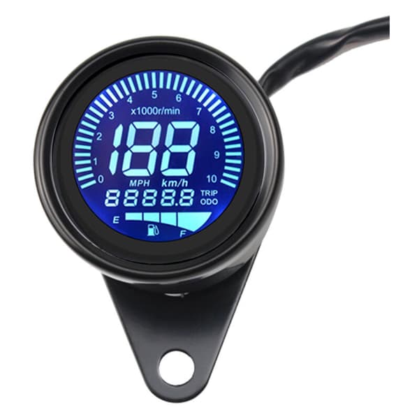 12V Digital Motorcykel Speedometer, Universal Omdrejningstæller, 5.5 x 6