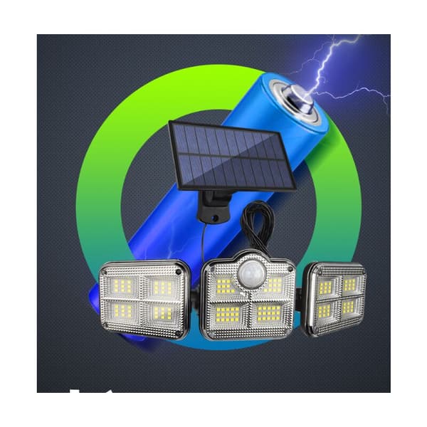 Solcellelampe, Udendørs, Solcelleprojektør, IP65 Vandtæt, til Have