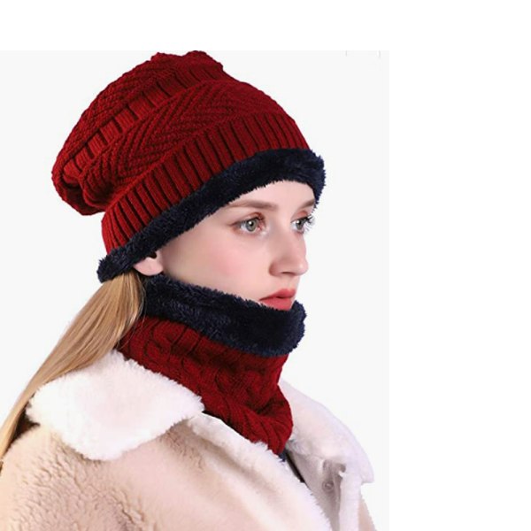 Bonnet d'hiver pour homme et femme, ensemble écharpe, bonnet tric