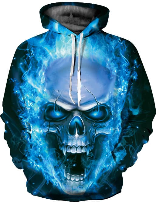 Unisex 3D digitaltryckt huvtröja för män kvinnor (M)