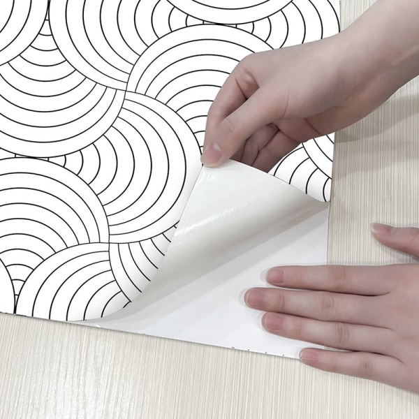 1 rouleau en forme d'éventail art modern minimalist papier pein