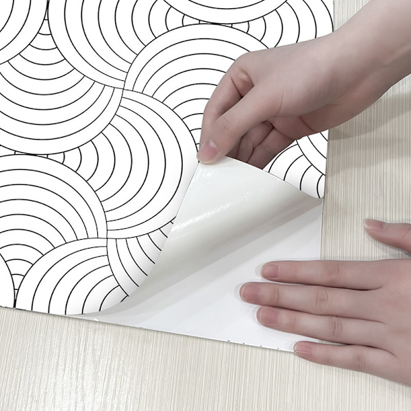 1 rull tapet i vifteform, moderne minimalistisk kunst