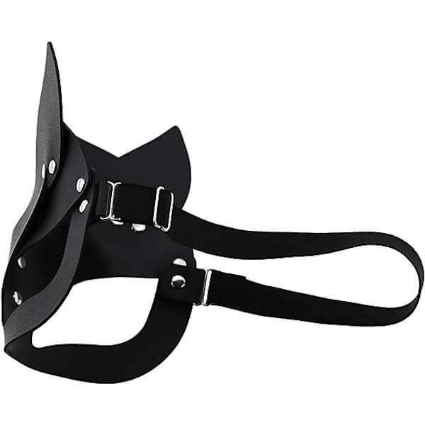 Luksus læder katte ræv maske til kvinder