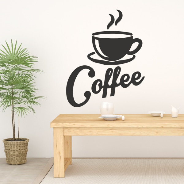 En kopp varmt kaffe väggdekor, väggdekor, modern väggdekoration