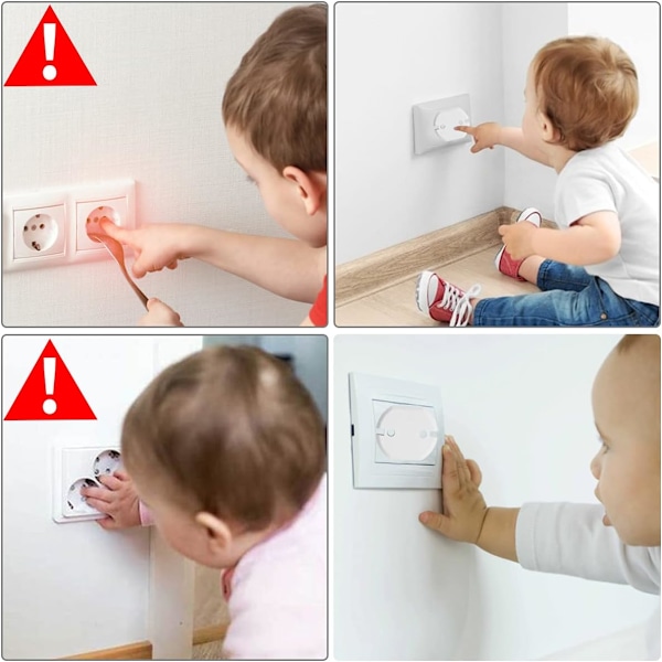 10 stk. beskyttende stikkontaktdeksler, barnesikre stikkontaktdeksler, barnesikre stikkontaktdeksler, babysikre elektriske stikkontaktdeksler, for Ma