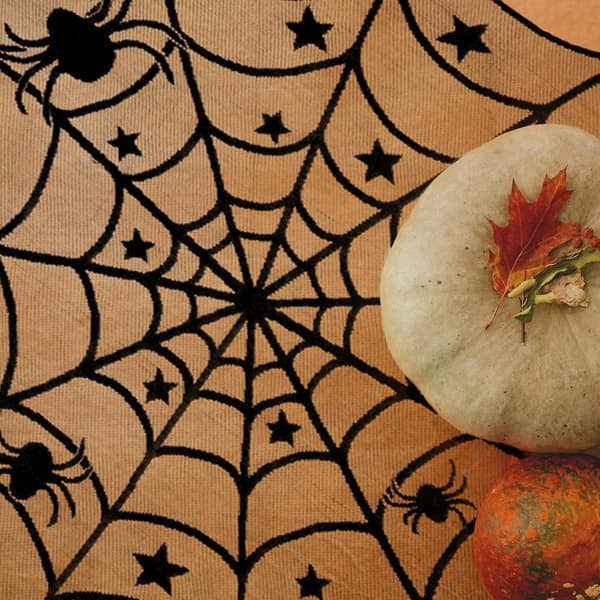 Halloween-duk, heminredning, bordsdekoration