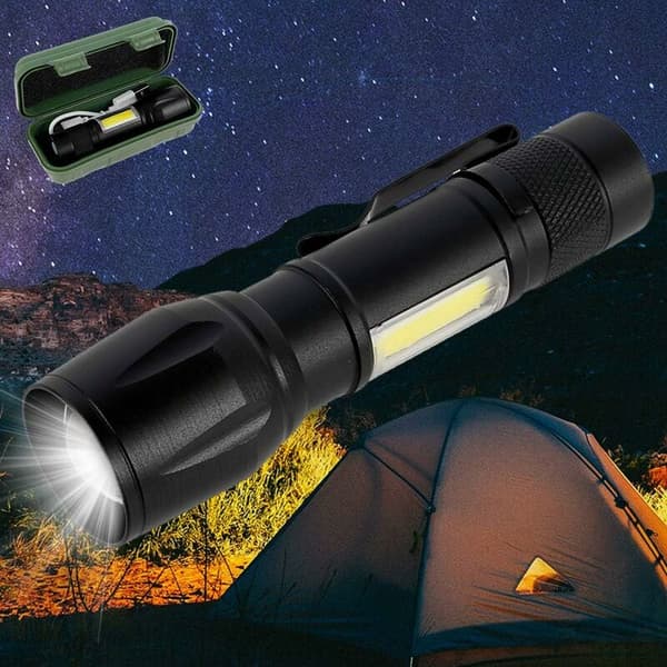 Tehokkaat USB-ladattavat LED-taskulamput (vakio)
