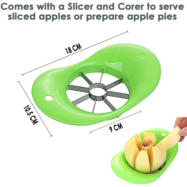 Æble skræller Æble skærer Skræller Rustfrit stål klinge Æble skærer