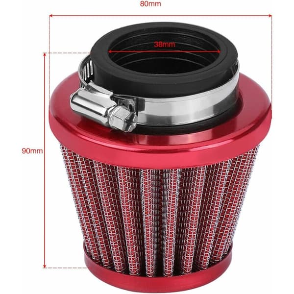 38Mm Luftfilter Rund Kegle Universal Auto Kaltluftansugung Induktion