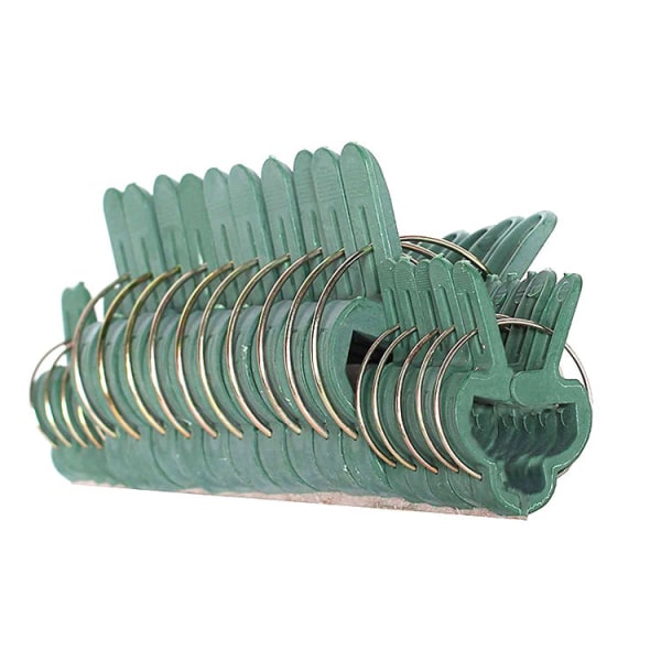 Klips for å feste planter: 50 grønne klips for planter størrelse M - Hjelp for kli