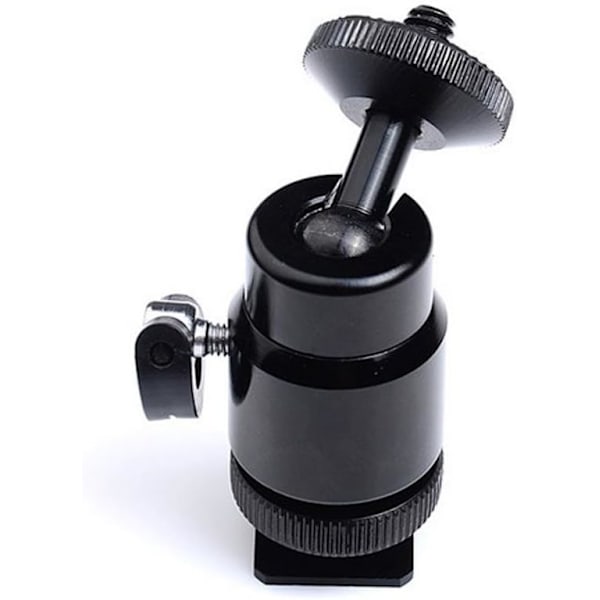 1/4 tommer hot shoe-montering med ekstra skrue til skoadapter til kameraer, videokameraer, smartphones, Gopro, LED-videolys, mikrofon, videoskærm (2 pakker)
