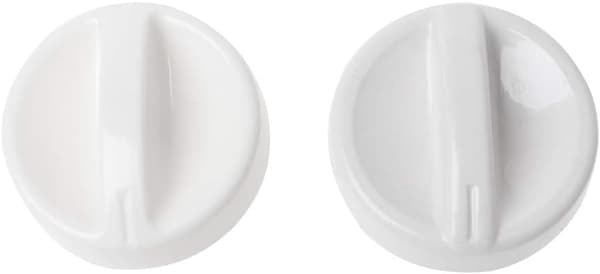 2 st universell mikrovågsugn plastspole vridknapp timeromkopplare, 4,6*4,6 cm, vit