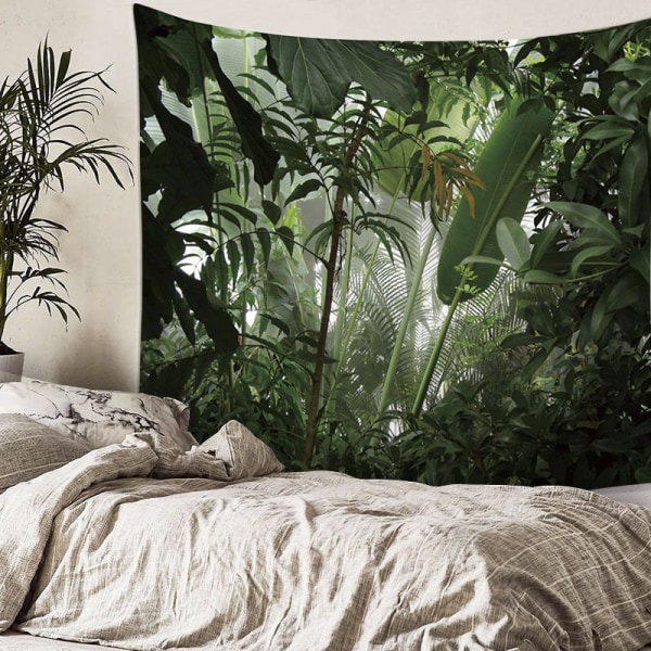 Dekorativ väggtapet för sovrum - Tropisk skog Natur Eco Gre