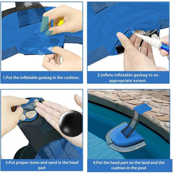 Pack Pet Escape Rampe til Swimmingpool Flydende Rampe Pool Tilbehør Flydende Rampe