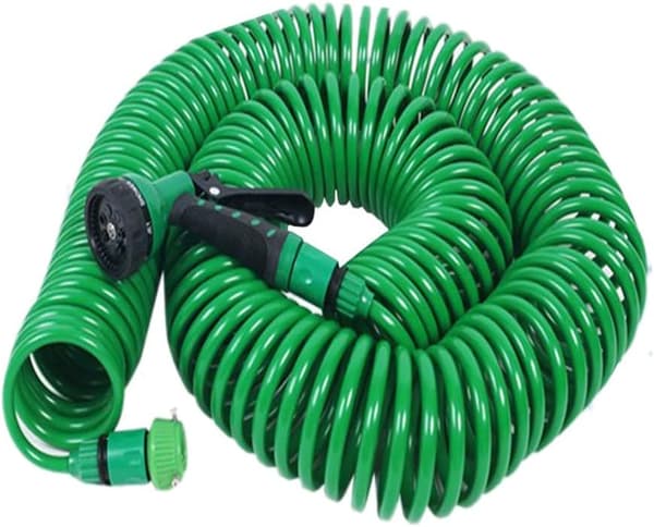Hageslange med dyse, 7 spraymoduser, høytrykksvaskerdyser, vifte