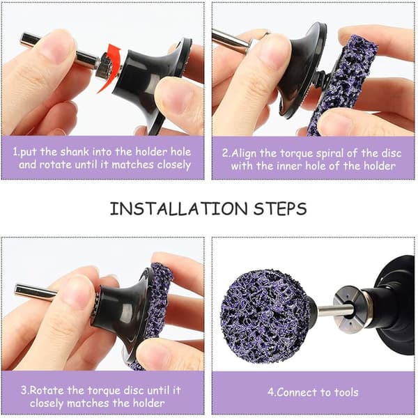 Renseplade Lilla Quick Change Skiver Slibeskive med Holder