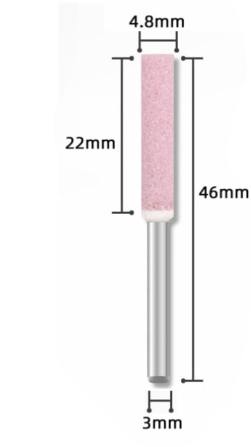 5 stk. Kjedeagsslipesteiner, 4,8 mm Sliphode