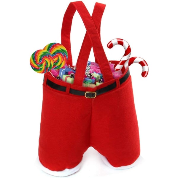 5 STK Julepynt Gaveposer Slikposer Julemandsbukser Stil til børn B