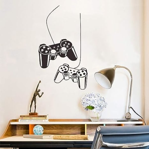 Pelihuoneen sisustus, \"Dual Gamepad\" -poikien huoneen koristeet makuuhuoneeseen