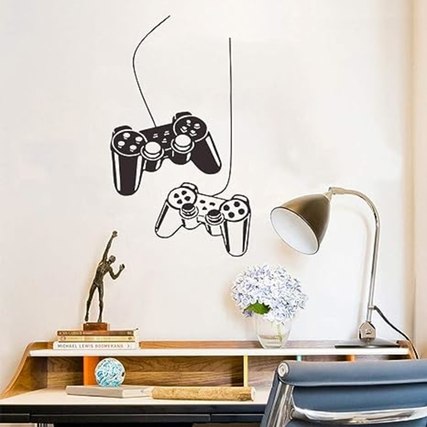 Spillromdekor, “Dual Gamepad” Gutteromsdekorasjoner for soverom