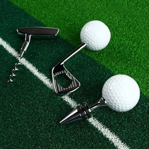 Pullonavaaja setti, golf-muotoinen korkkiruuvi - punaviinin pullonavaaja,