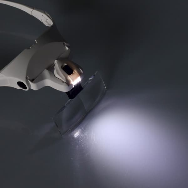Forstørrelsesglass med LED-lys hodebåndsforstørrelsesglass optisk