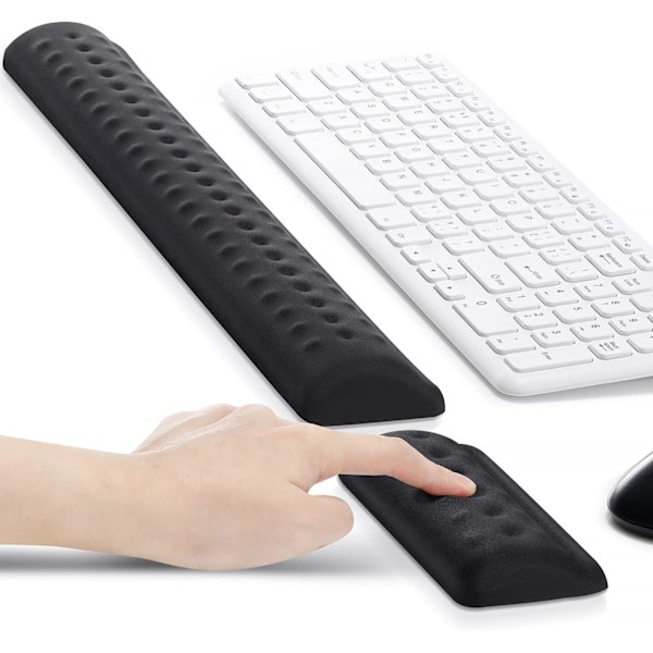 Tangentbords handledsstöd, mus- och tangentbords handledsstöd med massagepunkter, tangentbords handstöd och ergonomisk musmatta med halkfri PU-bas för