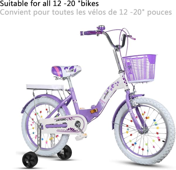 Stabilisatorer Små Hjul Til Børnecykel 12-20\", sort