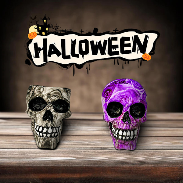 Ny Halloween-hartsaskkopp i marmor (askkopp)