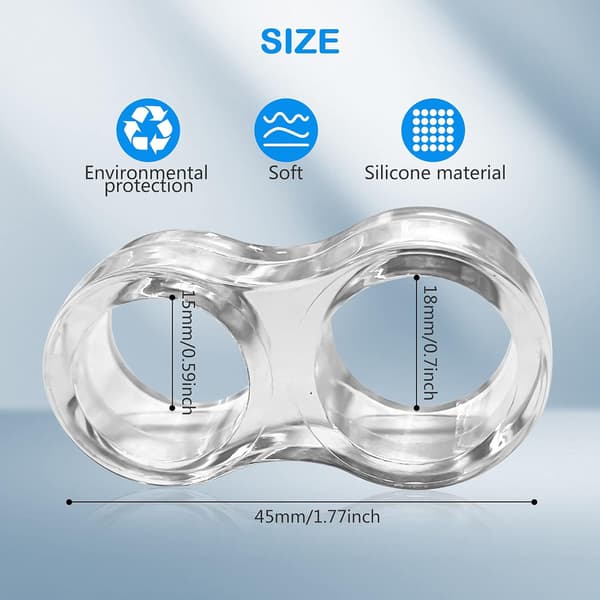 Dørstopper, 10 stk. Transparent PVC, Silikon Dørhåndtak og Bumper A