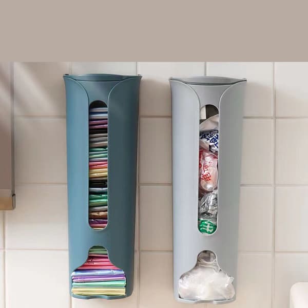 Bomullsdispenser, Bomullshållare, Blå självhäftande krok（30.5*9*9cm）