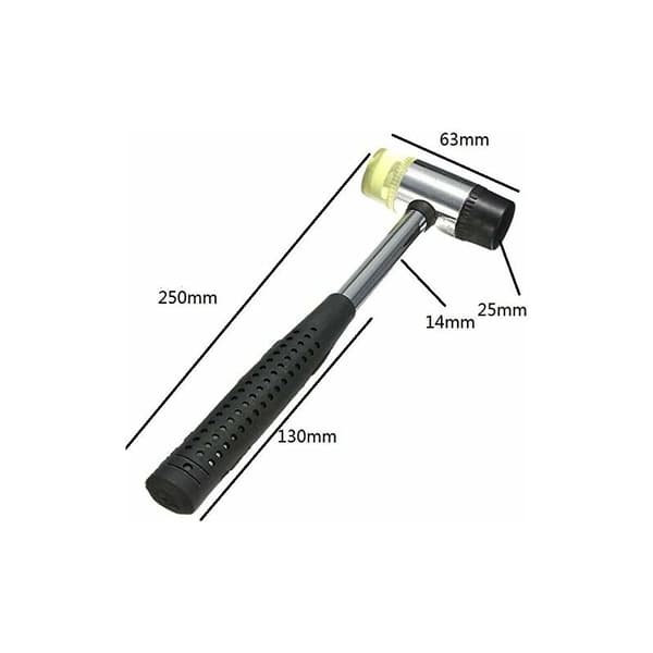 Gummihammere 25mm diameter dobbeltsidig hammer - gummihammer