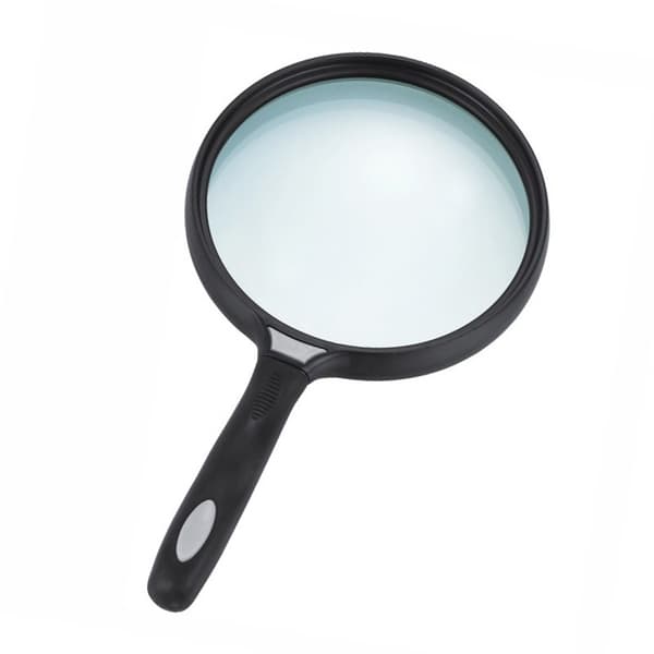 Stor glassleselupe for vitenskapsbøker, aviser, lesing