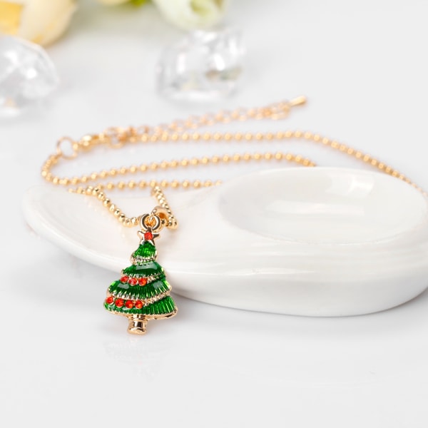 1 st julgran hänge halsband jul smycken present för kvinnor flickor