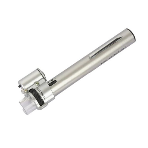 HD-mikroskop, håndholdt pen-mikroskop, med LED-justerbar fokus