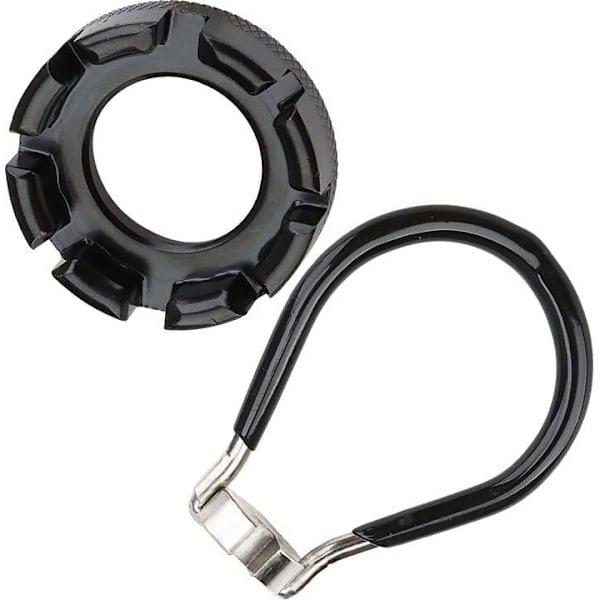 2 stk. 8-vejs cykel egernøgle, cykelhjul reparation justeringsværktøj, cykel egernøgle til MTB landevejscykel (10-15 Gauge), cykelværktøj, sort