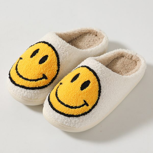 Smiley-tofflor Retro familjetofflor Casual skor halkfria