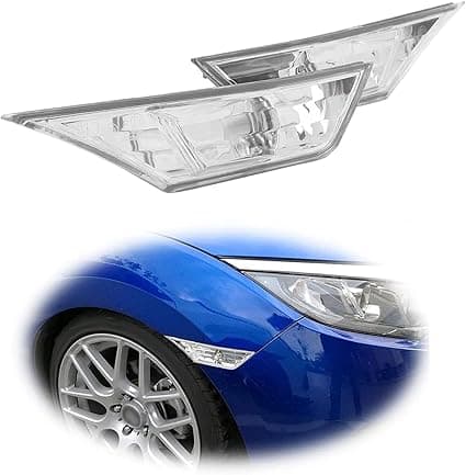 Par af sidemarkeringslys PC rav LED sideblinklys med LED Bu