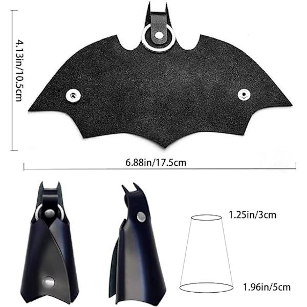 Miesten avaimenperä, 2 Batmanin keinonahkainen avaimenperä, unisex-avaimenperälaukku