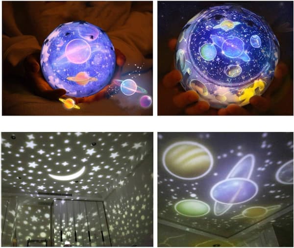Universum nattlys projektorlampe, romantisk stjerne, hav,