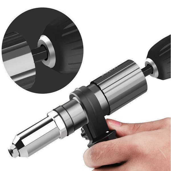Rivetpistol Adapter Elektrisk Rivet Profesjonell Håndmutter for Cordle