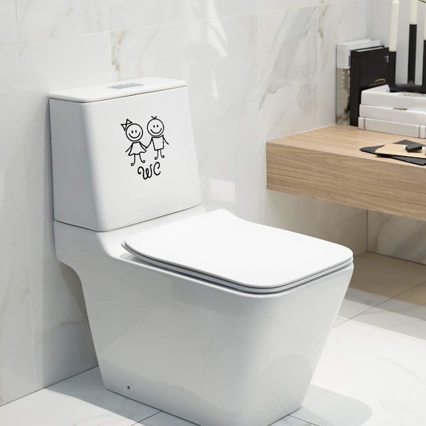 Irrotettava sarjakuva WC seinätarra WC WC seinätarra PV
