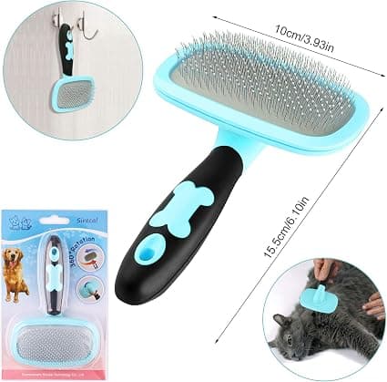 Børste til hunde og katte - Blå