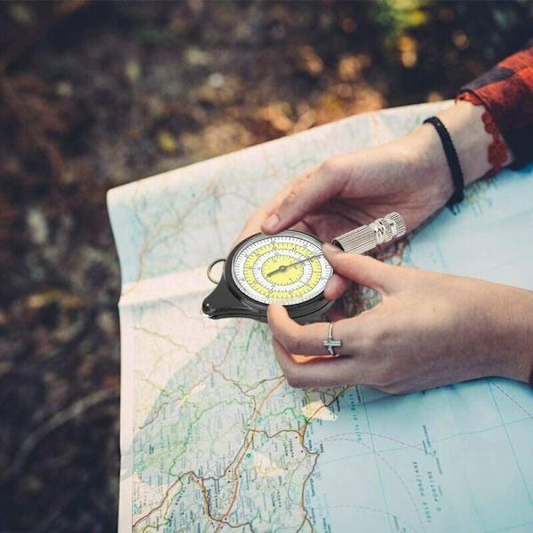 Kort Mål Vej, Kort Måler Udendørs Navigation Analog Kort Måler Afstand C